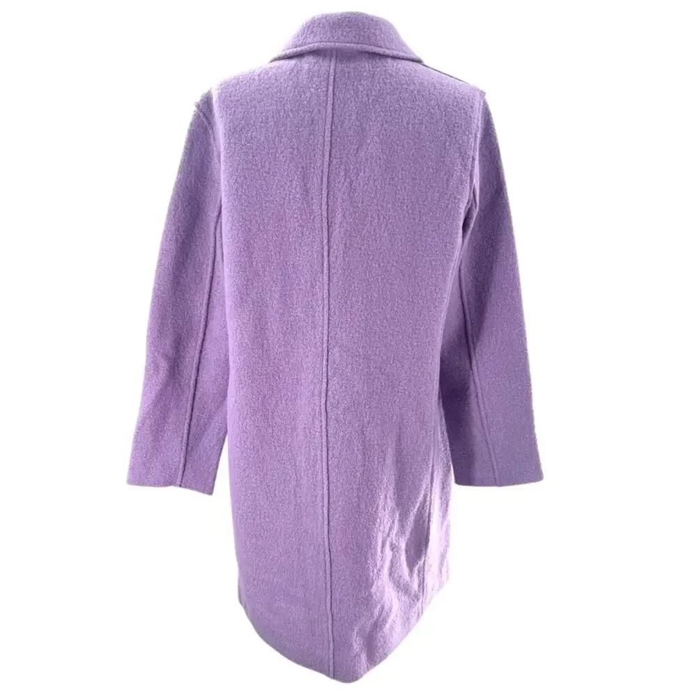 J. Crew The Daphne Topcoat in Italian Boiled Wool in Lavender Sz 10 - Picture 6 of 11